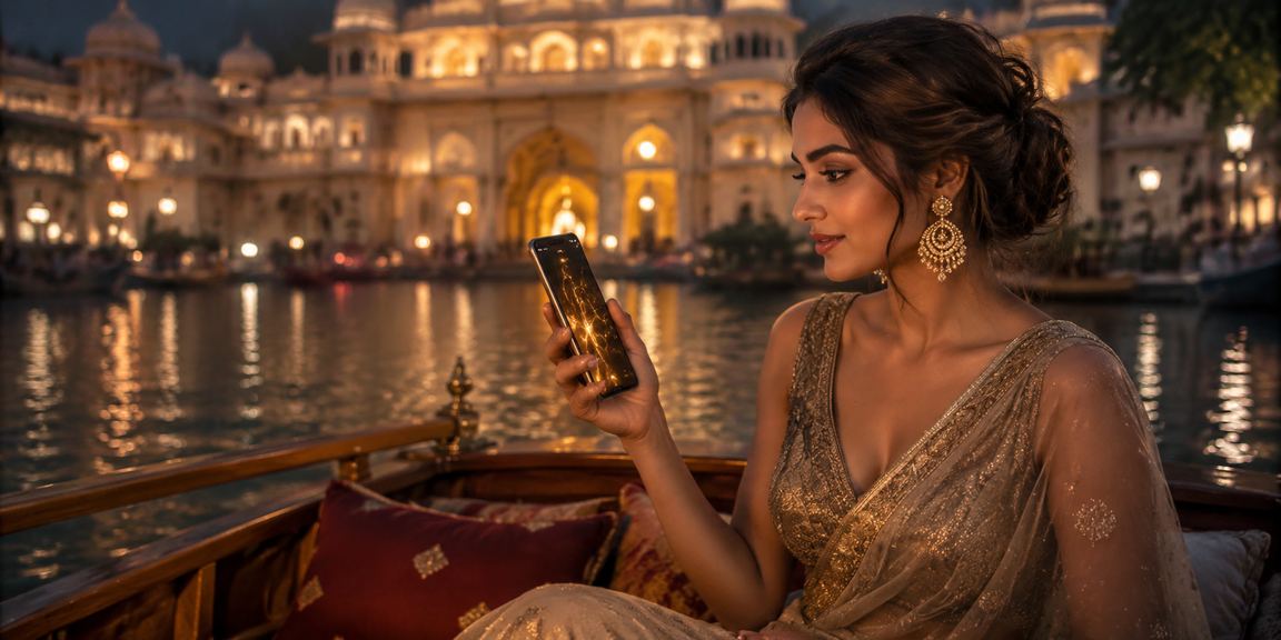 Player enjoying Andar Bahar card game in a casual Indian setting