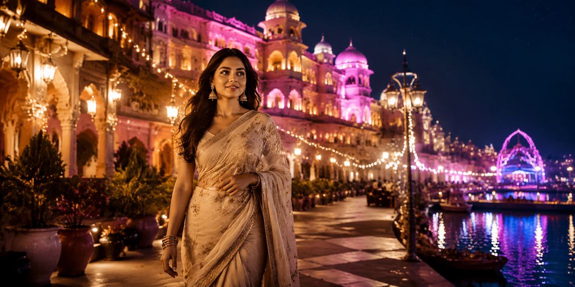 Deposit bonus promotion with Bollywood themed decorations